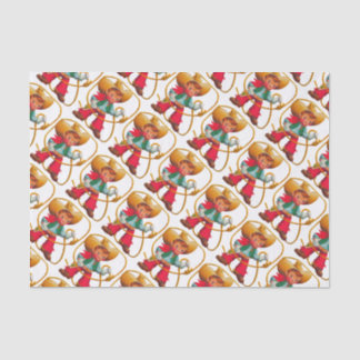 Papel De Seda Niño retro niño vago occidental
