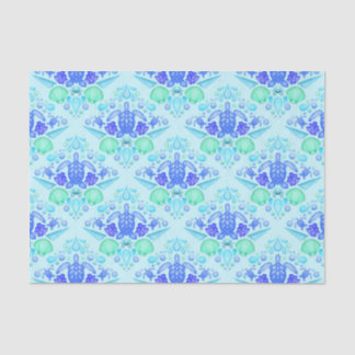 Papel De Seda Niños Cuidados Tropical Blue Ocean Sea Turtle