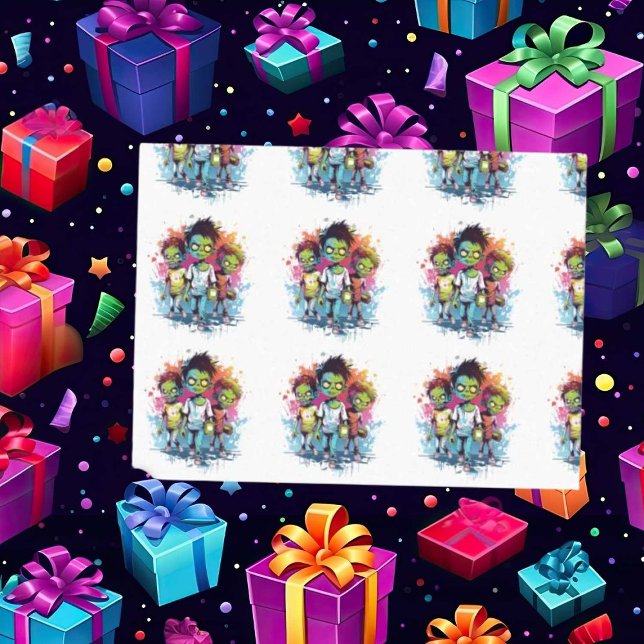 Papel De Seda Niños de disfraces zombi de Halloween (Zombie Walkers,  Your birthday party won't be complete without an array of gruesome zombie props! )