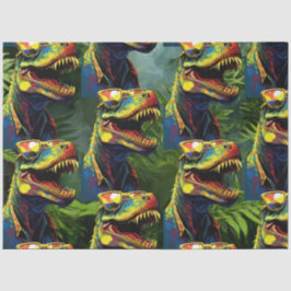 Papel De Seda Niños Dinosaurios T Rex Jurassic Guay