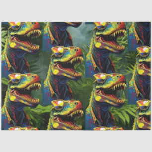 Papel De Seda Niños Dinosaurios T Rex Jurassic Guay