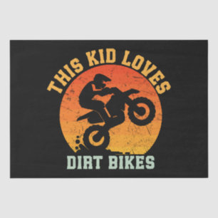 Papel De Seda Niños Divertida Moto de Cross