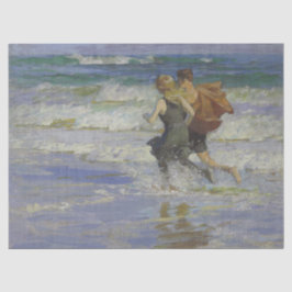 Papel De Seda Niños en la playa (por Edward Henry Potthast)