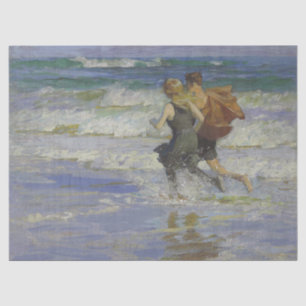Papel De Seda Niños en la playa (por Edward Henry Potthast)