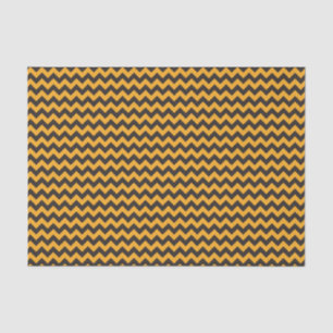 Papel De Seda Niños Halloween Chevron Naranja Negro