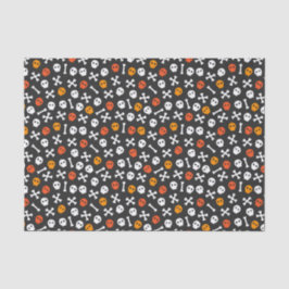 Papel De Seda Niños Halloween Cute Skeleton Skull Bones