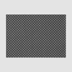 Papel De Seda Niños Halloween puntos de Polka blanco y negro