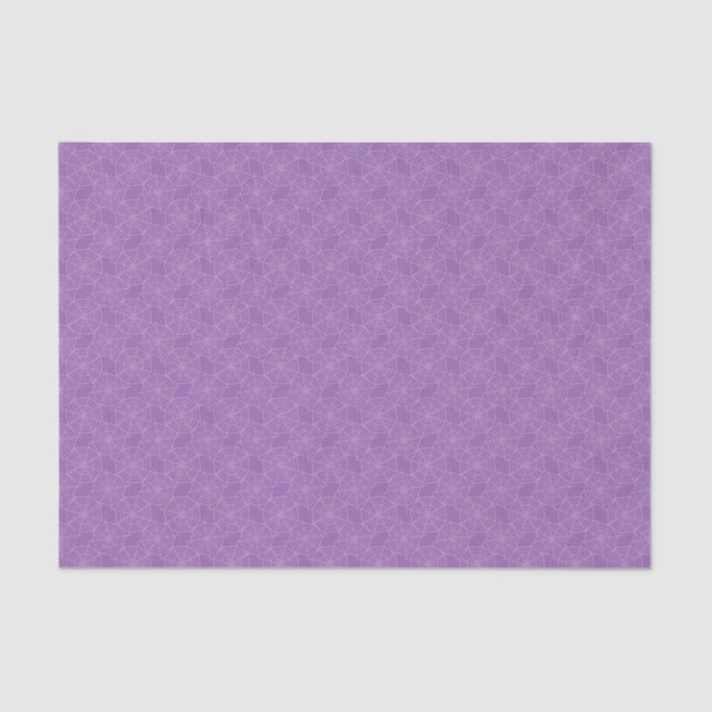 Papel De Seda Niños Halloween Spooky Spider Webs Purple (Anverso)