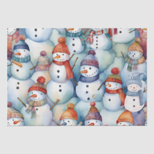 Papel De Seda Niños navidades Snowman