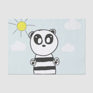 Papel De Seda Niños Panda