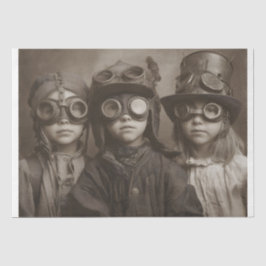 Papel De Seda Niños Steampunk