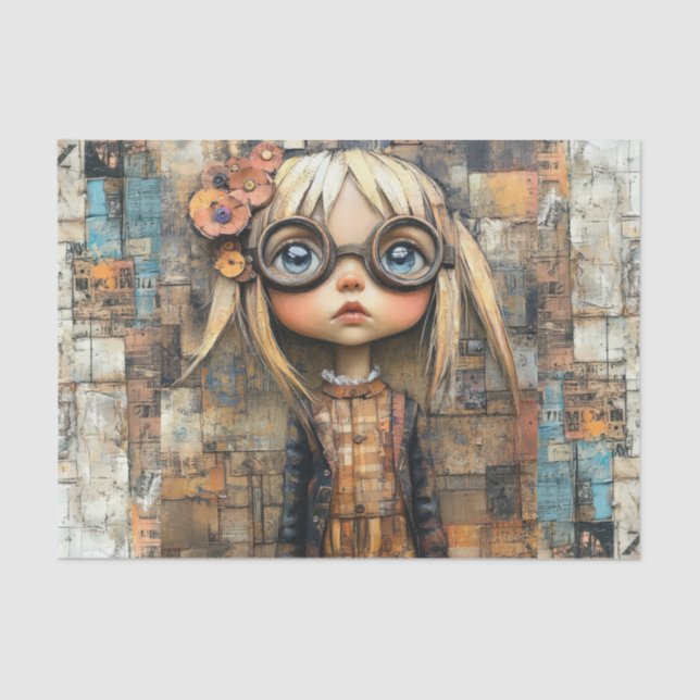 Papel De Seda Niños Steampunk II (Anverso)