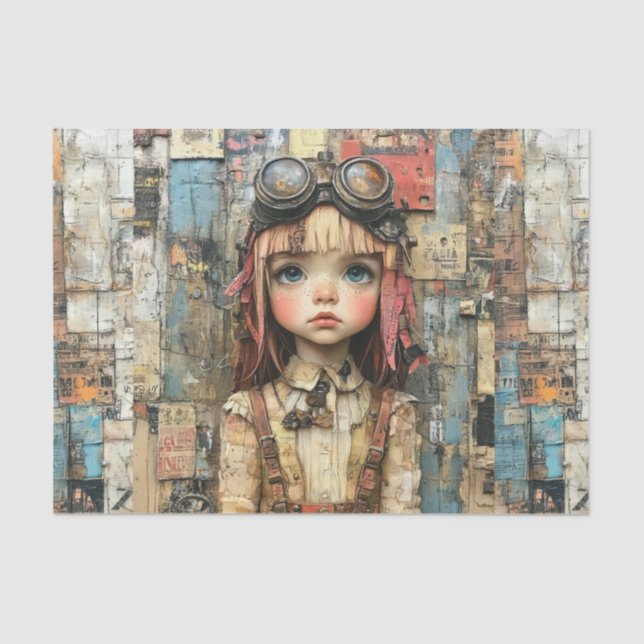 Papel De Seda Niños Steampunk VI (Anverso)