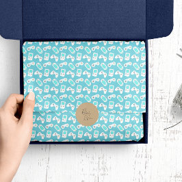 Papel De Seda Nivel arriba | Patrón de videojuegos retro