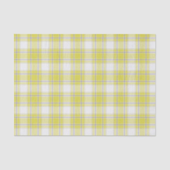 Papel De Seda No. 63 del amarillo, gris y del blanco de la tela (Anverso)
