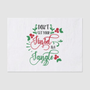 Papel De Seda no consigas tu mejillón en un Navidad enmarañado