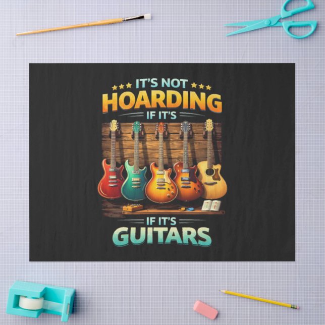 Papel De Seda No Es Atesorar Si Son Guitarras (Artesanía)
