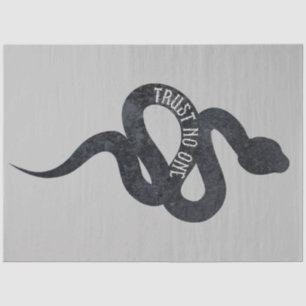 Papel De Seda No hay confianza en la serpiente serpiente