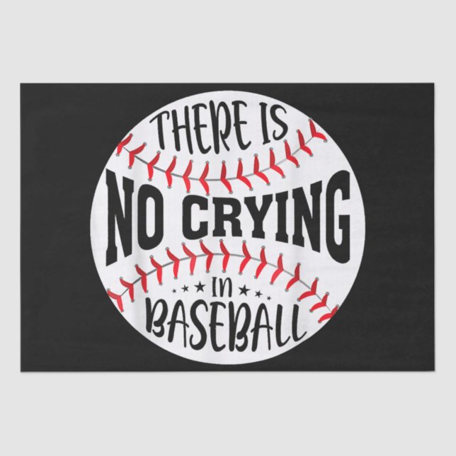 Papel De Seda No Hay Lloros En El Béisbol (Anverso)