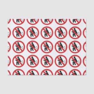Papel De Seda NO ⚠ Rótulo de inodoros tailandeses divertidos ⚠