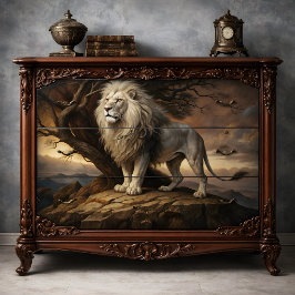 Papel De Seda Noble Deoupage Lion