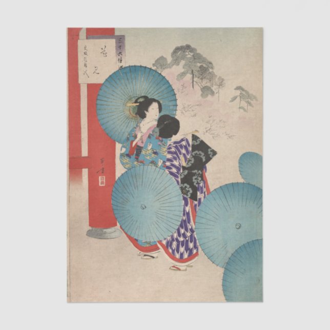 Papel De Seda Noblewomen of the Tokugawa Period, 36 Beauties (Anverso)