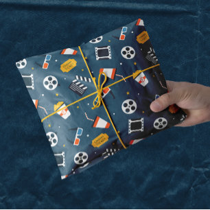 Papel De Seda Noche de cine Icónica Familia Diversión oscuro