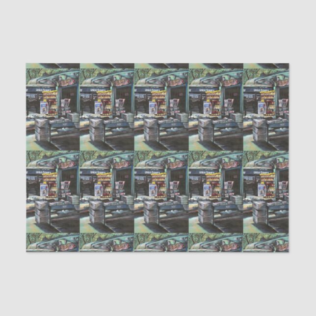 Papel De Seda Noche de crisocolia, Union Square, NYC (Anverso)