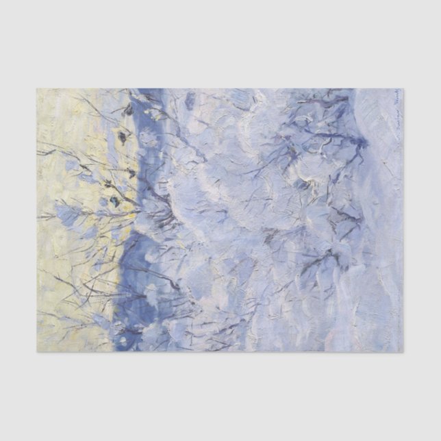 Papel De Seda Noche de invierno por Gustav Wentzel (Anverso)