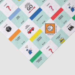 Papel De Seda noche de juego de mesa de monopolio de cartón
