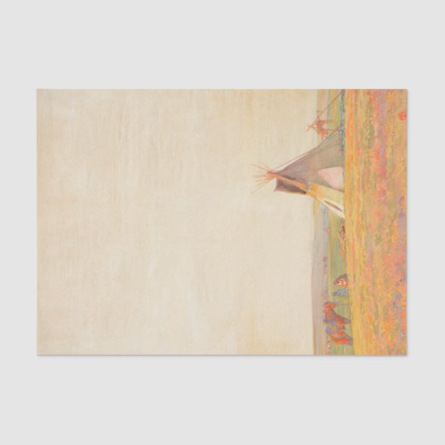 Papel De Seda Noche de pradera por Maynard Dixon (Anverso)