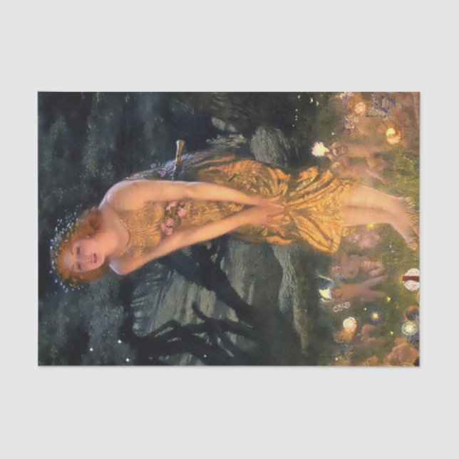 Papel De Seda "Noche de verano" por Edward Robert Hughes (Anverso)