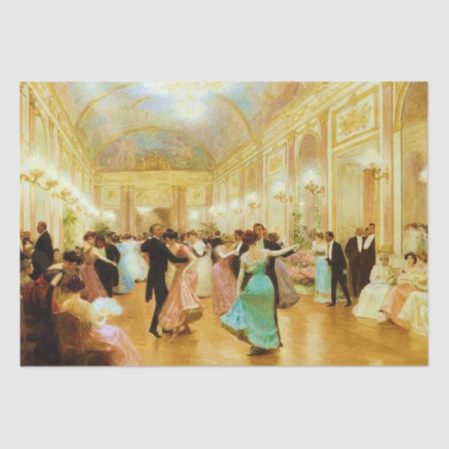 Papel De Seda Noche elegante (Baile en el Palace Ball) (Anverso)