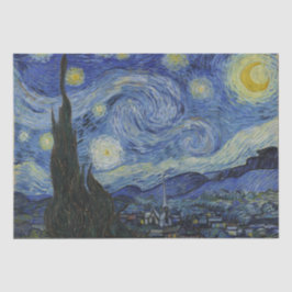 Papel De Seda Noche estrellada de Vincent van Gogh