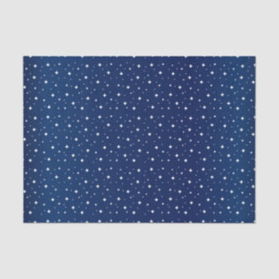 Papel De Seda Noche estrellada en azul marino degradado