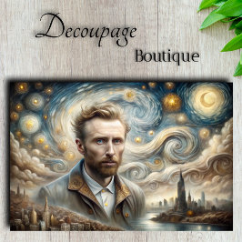 Papel De Seda Noche estrellada En La Decopágina De Nueva York