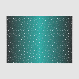 Papel De Seda Noche estrellada en un Verde azulado brillante