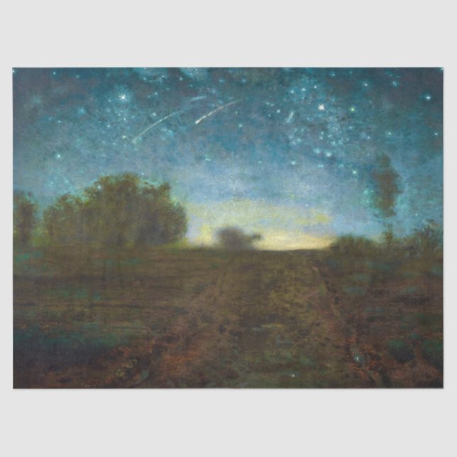 Papel De Seda Noche estrellada por Jean-Francois Millet (Anverso)