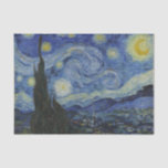 Papel De Seda "Noche estrellada" por Van Gogh<br><div class="desc">Este diseño presenta una reproducción sin alteraciones ni ediciones muy alta de la famosa pintura "Starry Night" de Van Gogh.</div>