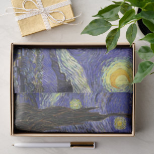 Papel De Seda Noche estrellada por Vincent van Gogh
