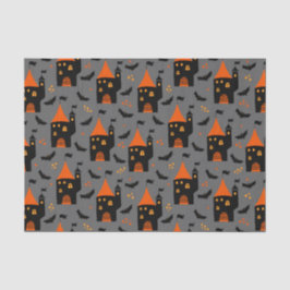 Papel De Seda Noche infantil Halloween Spooky Castle Bats