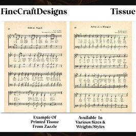 Papel De Seda Noche silenciosa y hoja de gestión de la música DU