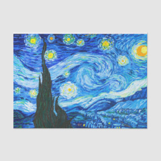 Papel De Seda Noche Van Gogh Starry