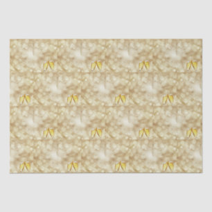 Papel De Seda Nochevieja con copas de champán  