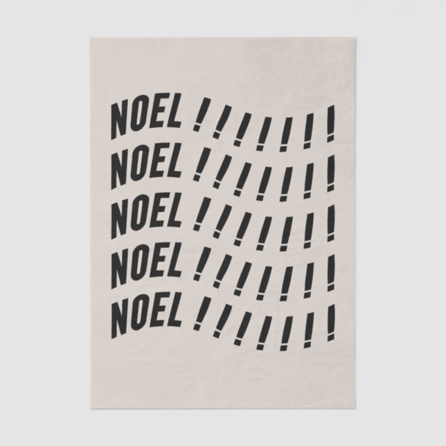 Papel De Seda Noel Typography (Anverso)