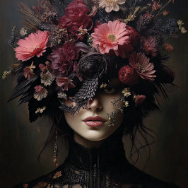 Papel De Seda Noir encantado - Decoración de la diosa de la flor