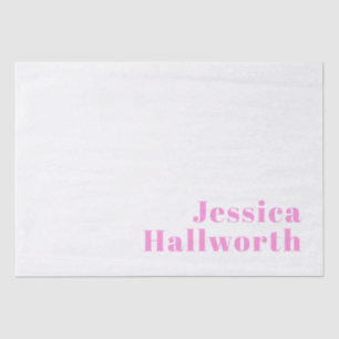 Papel De Seda Nombre comercial editable moderno o nombre y apell