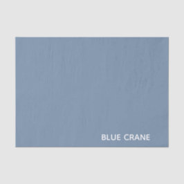 Papel De Seda Nombre de color azul de la grúa azul