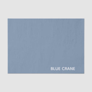 Papel De Seda Nombre de color azul de la grúa azul