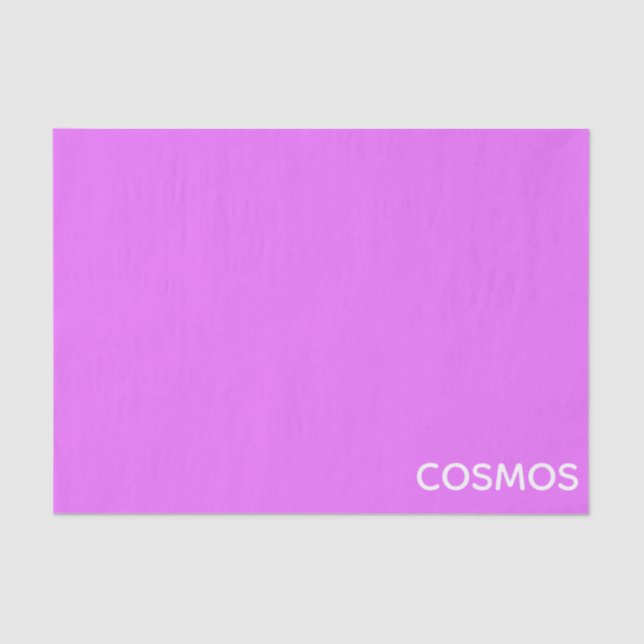 Papel De Seda Nombre de color púrpura Cosmos (Anverso)
